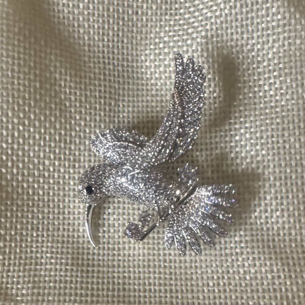 Silver Bird Brooch